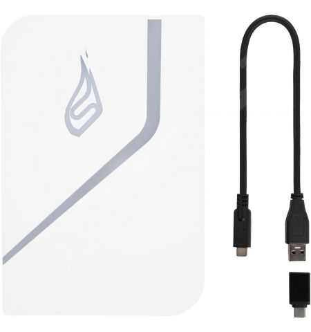 2.5” Внешний игровой SSD Verbatim Surefire PyroDrive / 2TB / USB 3.2 Gen1 / White