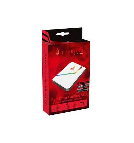 2.5” Внешний игровой SSD Verbatim Surefire PyroDrive / 2TB / USB 3.2 Gen1 / White