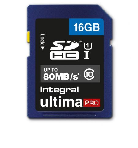 Карта памяти Integral Ultima PRO/16GB SDHC Class10 UHS-I, U1