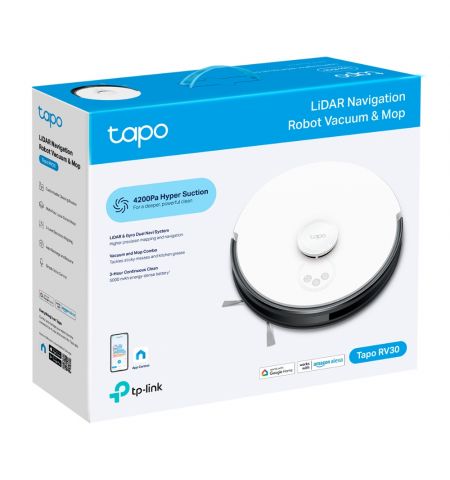 Робот-пылесос с влажной уборкой и датчиком LiDAR TP-LINK TAPO RV30