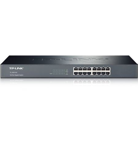 Коммутатор TP-LINK TL-SG1016 / 16 port / Gigabit / RJ45 / 1U 19-inch rack-mountable steel case