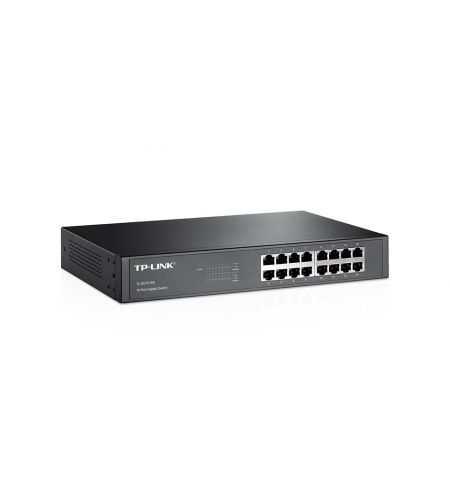 Коммутатор TP-LINK TL-SG1016D / 16 port / Gigabit / RJ45 / 13-inch rack-mountable steel case