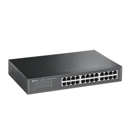 TP-LINK TL-SG1024D  24-port Gigabit Switch, Gigabit Desktop/Rachmount Switch, 24 10/100/1000M RJ45 ports, 13-inch steel case