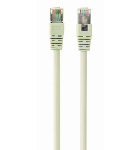 1 m, FTP Patch Cord  Gray, PP22-1M, Cat.5E, Gembird, molded strain relief 50u” plugs