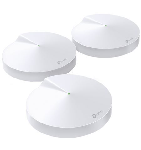 TP-LINK Deco M5 (3-pack)  AC1300 Mesh Wi-Fi System, 2 LAN/WAN Gigabit Port, 867Mbps on 5GHz + 400Mbps on 2.4GHz, 802.11ac/b/g/n, Wi-Fi Dead-Zone Killer, Seamless Roaming with One Wi-Fi Name, Antivirus, Parental Controls