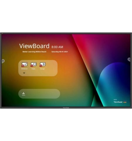 ViewSonic IFP4320,  43” 4K UHD (3840x2160) PCAP 10 points touch, 350nits, 1000:1 16GB storage 3GB RAM, 1x DP, 1x HDMI, 1 DVI, 1xVGA, 1xRS232, 1x RJ45, 1x USB C, 2x USB 2.0, 1 x USB B for touch, table stand included.