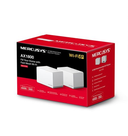 Mesh Wi-Fi система MERCUSYS Halo H70X (2-pack)  / AC1800 Dual Band / 3 x Gigabit LAN Port