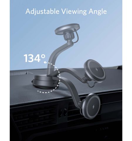 Автомобильное зарядное устройство Anker 613 Magnetic Wireless Charger MagGo / black