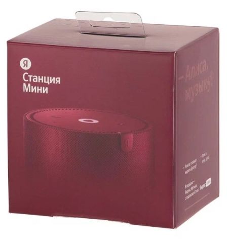 Умная колонка Yandex Station MINI / with Alisa / 10W / Red