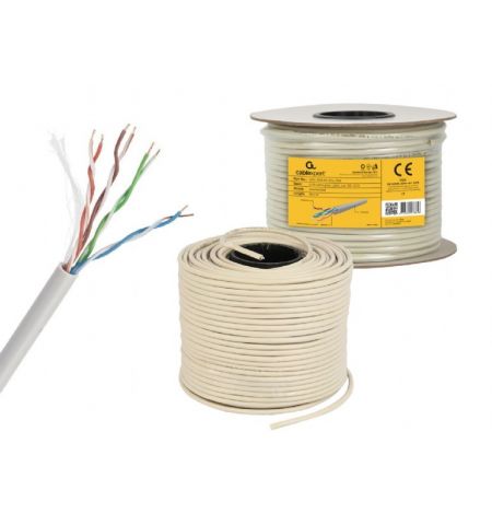 Cable UTP Gembird UPC-5004E-SOL/100, Solid CAT5e UTP LAN cable (premium CCA), 100m
