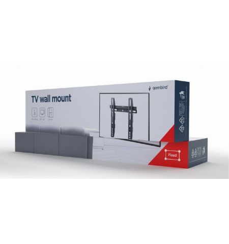 Настенное крепление для телевизора (фиксированное)  23-42”  Gembird ”WM-42F-02”, Black