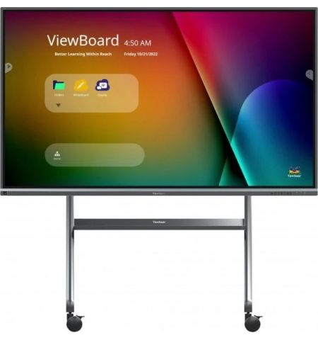 Тонкая тележка для дисплеев от 55” до 105” VIEWSONIC VB-STND-009, Gray, 150kg Max