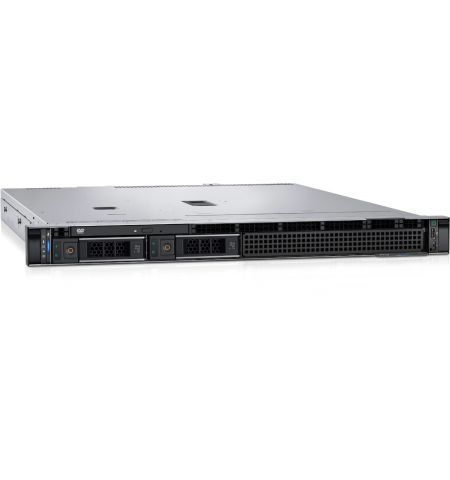 Dell PowerEdge R250 1U Rack, Intel Xeon E-2314 (2.8GHz, 8M, 4C/4T, 65W), 1x16GB UDIMM DDR4 RAM, 2TB HDD SATA,  (Chassis 4x3.5” Hot-Plug HDD), iDRAC9 Basic, On-Board LOM Broadcom 5720 Dual Port 1Gb, TPM 2.0 V3, Single Hot-Plug 700W PSU Titanium, 1U/2U Stat