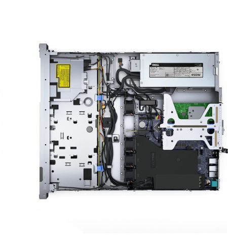 Dell PowerEdge R250 1U Rack, Intel Xeon E-2314 (2.8GHz, 8M, 4C/4T, 65W), 1x16GB UDIMM DDR4 RAM, 2TB HDD SATA,  (Chassis 4x3.5” Hot-Plug HDD), iDRAC9 Basic, On-Board LOM Broadcom 5720 Dual Port 1Gb, TPM 2.0 V3, Single Hot-Plug 700W PSU Titanium, 1U/2U Stat