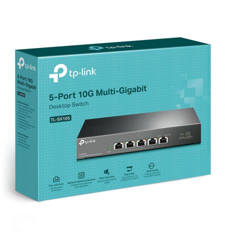 Коммутатор TP-LINK TL-SX105/ 5 port /10Gigabit / RJ45 / steel case