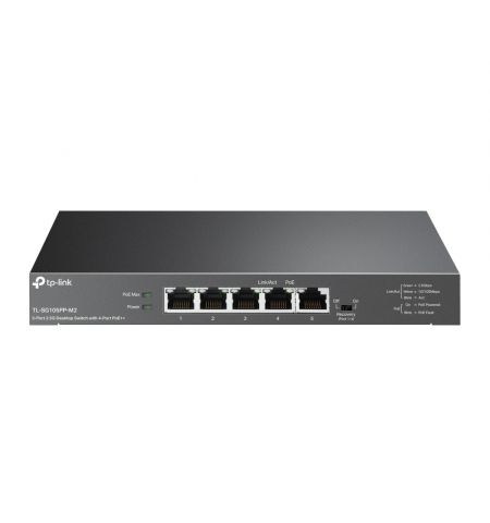 Коммутатор TP-LINK TL-SG105PP-M2/ 5 port / 2.5Gigabit / RJ45 / steel case