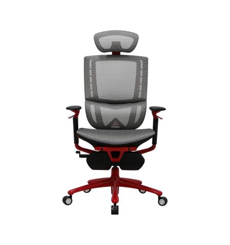 Игровое кресло 1STPLAYER ERGO PLAY/ 160kg/  3D armrest/ White&Red