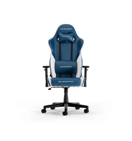 Игровое кресло DXRacer GLADIATOR-23-L / 150kg / 180-200cm / Blue/White