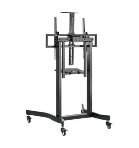 Напольная подставка для телевизора с электроприводом и регулировкой высоты, с роликамиGembird TVS-100T-01 / 55” - 100”