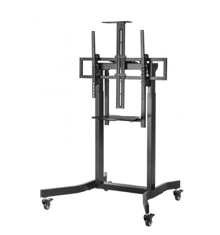 Напольная подставка для телевизора с электроприводом и регулировкой высоты, с роликамиGembird TVS-100T-01 / 55” - 100”