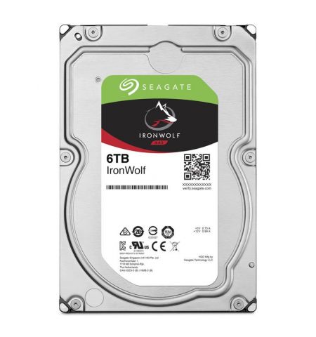 3.5” HDD 6.0TB  Seagate ST6000VN001  IronWolf™ NAS, 5400rpm, 256MB, SATAIII