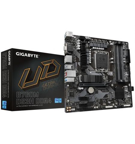 Материнская плата GIGABYTE B760M DS3H DDR4 / 1700 / B760 / DDR4 / mATX