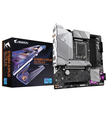 Материнская плата GIGABYTE B760M AORUS ELITE AX / 1700 / B760 / DDR5 / mATX