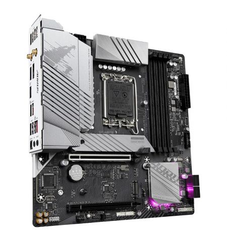 Материнская плата GIGABYTE B760M AORUS ELITE AX / 1700 / B760 / DDR5 / mATX Материнская плата GIGABYTE B760M AORUS ELITE AX / 1700 / B760 / DDR5 / mATX