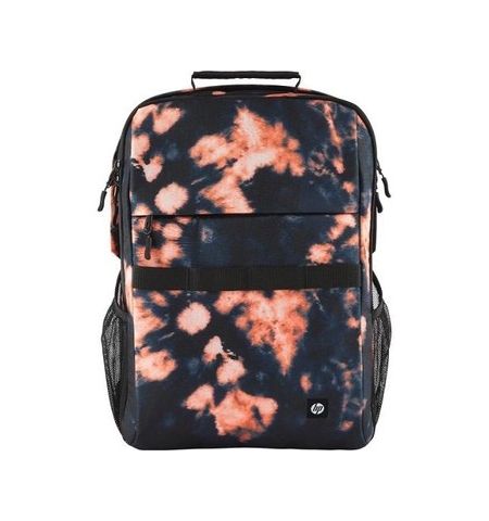 16.1” NB Backpack - HP Campus XL Tie Dye Backpack - Extra-Padded Floating Laptop Pocket, a Double-Coil, Lockable Zipper, Rain-repellant Material.