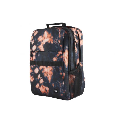 16.1” NB Backpack - HP Campus XL Tie Dye Backpack - Extra-Padded Floating Laptop Pocket, a Double-Coil, Lockable Zipper, Rain-repellant Material.