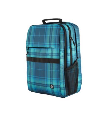 16.1” NB Backpack - HP Campus XL Tartan Plaid Backpack - Extra-Padded Floating Laptop Pocket, a Double-Coil, Lockable Zipper, Rain-repellant Material.