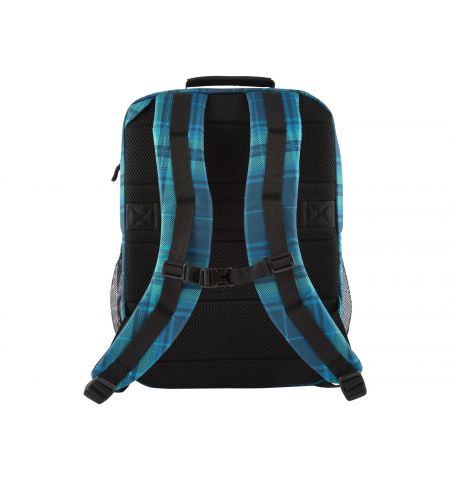 16.1” NB Backpack - HP Campus XL Tartan Plaid Backpack - Extra-Padded Floating Laptop Pocket, a Double-Coil, Lockable Zipper, Rain-repellant Material.