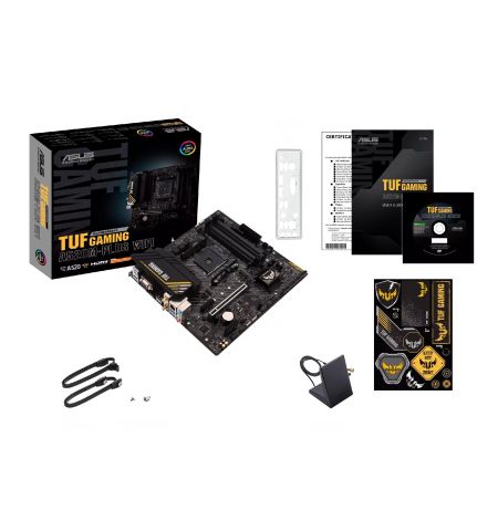 Материнская плата ASUS TUF GAMING A520M-PLUS WIFI / AM4 / AMD A520 / DDR4 / mATX Материнская плата ASUS TUF GAMING A520M-PLUS WIFI / AM4 / AMD A520 / DDR4 / mATX