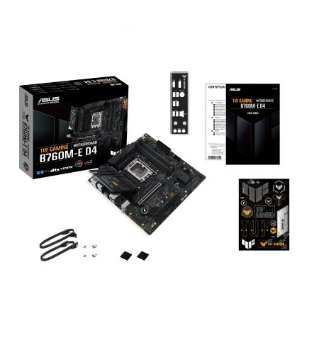 Материнская плата ASUS TUF GAMING B760M-E D4 / 1700 / B760 / DDR4 / mATX Материнская плата ASUS TUF GAMING B760M-E D4 / 1700 / B760 / DDR4 / mATX