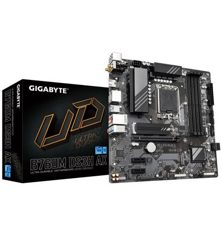 Материнская плата GIGABYTE B760M DS3H AX / 1700 / B760 / DDR5 / mATX