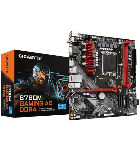 Материнская плата GIGABYTE B760M GAMING AC DDR4 / 1700 / B760 / DDR4 / mATX