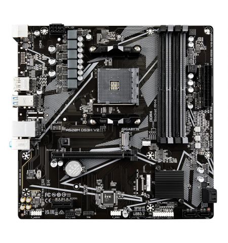 Материнская плата GIGABYTE GA-A520M-DS3H V2 / AM4 / A520 / DDR4 / mATX Материнская плата GIGABYTE GA-A520M-DS3H V2 / AM4 / A520 / DDR4 / mATX