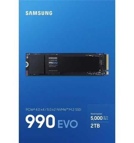 M.2 NVMe SSD Samsung SSD 990 EVO  / 2.0TB  / PCIe4.0 x4 / 5.0 x2, NVMe 2.0