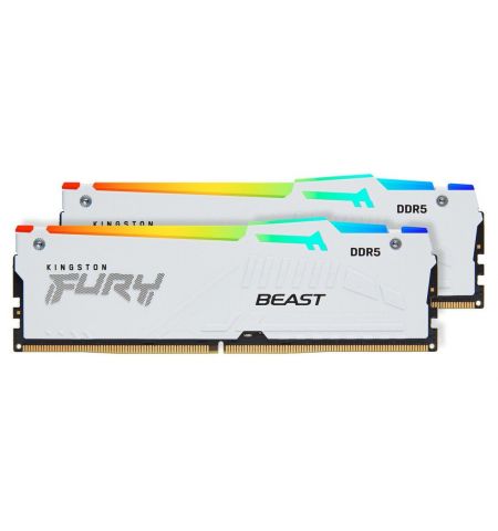 Опреативная память Kingston FURY Beast White RGB EXPO DDR5 6400MHz 32GB (Kit of 2*16GB)