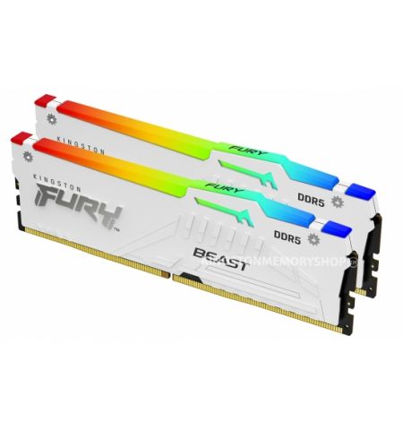 Опреативная память Kingston FURY Beast White RGB EXPO DDR5 6400MHz 32GB (Kit of 2*16GB)
