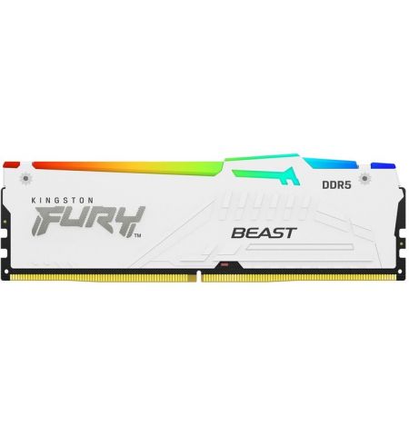 Опреативная память Kingston FURY Beast White RGB EXPO DDR5 6400MHz 16GB