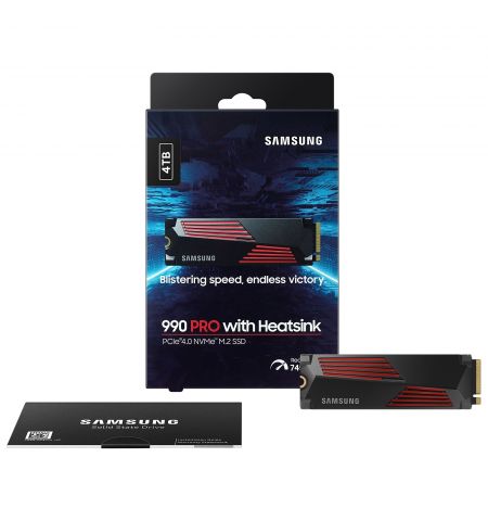 M.2 NVMe SSD Samsung SSD 990 PRO w/Heatsink RGB Lights / 4.0TB  / PCIe4.0 x4 / NVMe2.0