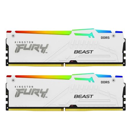 Опреативная память Kingston FURY Beast White RGB EXPO DDR5 6000MHz 32GB (Kit of 2*16GB)