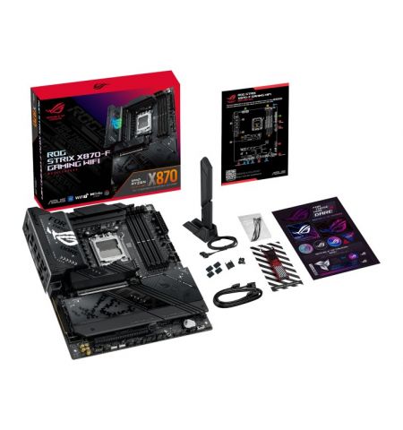 Материнская плата ASUS ROG STRIX X870-F GAMING WIFI/ AM5 / AMD X870 / DDR5 / ATX Материнская плата ASUS ROG STRIX X870-F GAMING WIFI/ AM5 / AMD X870 / DDR5 / ATX