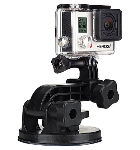 GoPro Suction Cup Mount - to attach GoPro to cars, boats, motorcycles and more, speed of 150+ mph, compatible with all GoPro cameras.
