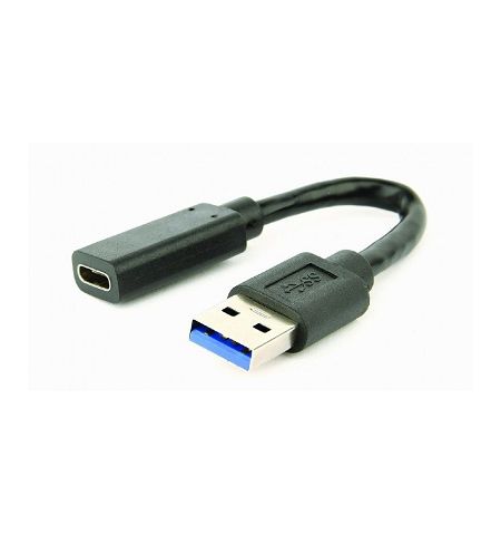 Adapter USB3.1-Type-C - Gembird  A-USB3-AMCF-01, USB 3.1 to Type-C female adapter cable, 10 cm, Black