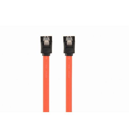 SATA Data Cable - 0.3m - Cablexpert CC-SATAM-DATA-0.3M, Serial ATA III 30 cm data cable, metal clips, bulk packing