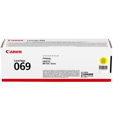 Laser Cartridge Canon 069 Y (5091C002), yellow (1900 pages) for Canon i-SENSYS MF752Cdw/ MF754Cdw/ LBP673Cdw