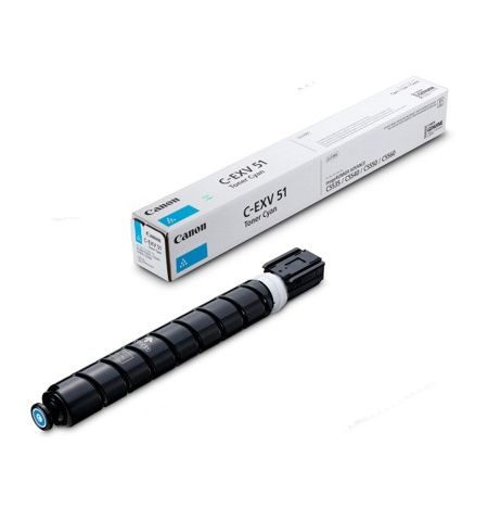 Compatible toner for Canon EXV-51C IR Advance C5535i/C5540i/C5550i/C5560i/DX C5735i/C5740i/C5750i/C5760 Cyan Integral 60K.