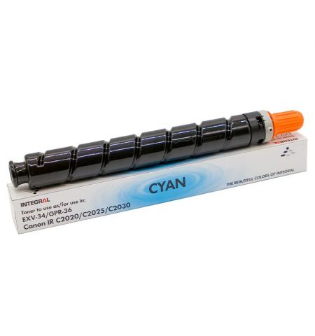 Compatible toner cartridge Canon С-EXV34/GPR36 IR Advance C2020/C2025/C2030 Cyan 19K